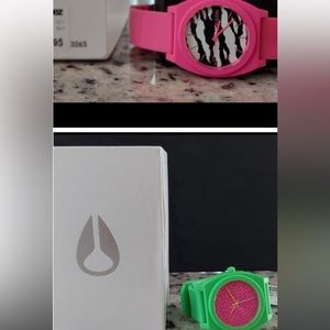 Two Nixon watches.